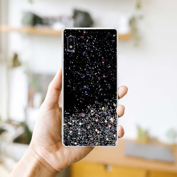 Deksel til Samsung Galaxy A10 / M10 med glitrende glitter