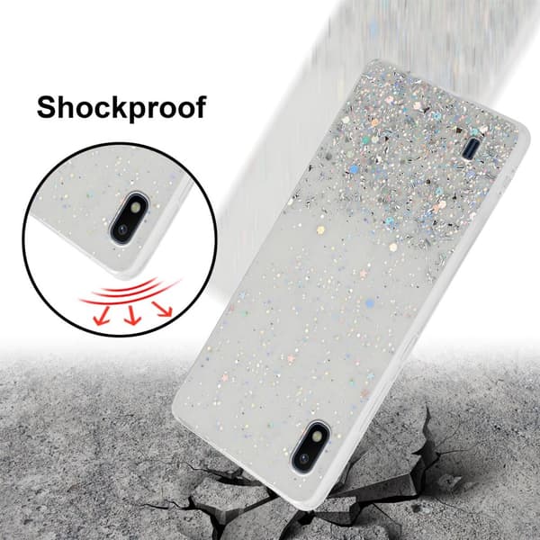 Deksel til Samsung Galaxy A10 / M10 med glitrende glitter