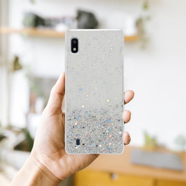 Deksel til Samsung Galaxy A10 / M10 med glitrende glitter