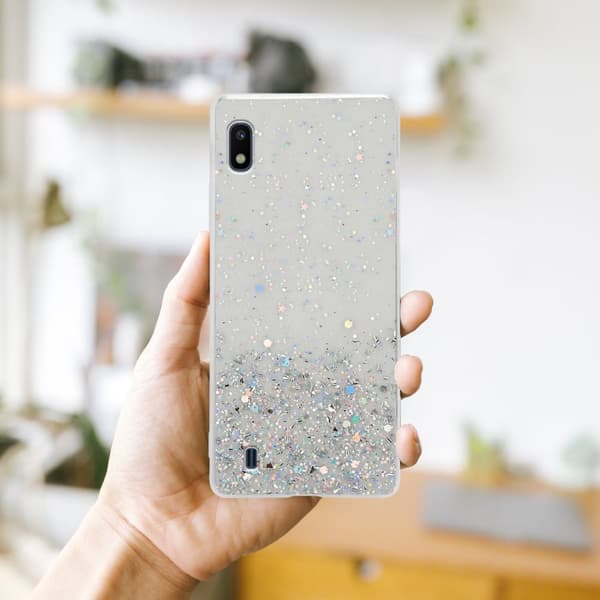 Deksel til Samsung Galaxy A10 / M10 med glitrende glitter