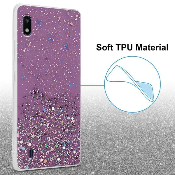 Deksel til Samsung Galaxy A10 / M10 med glitrende glitter