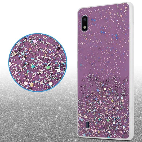 Deksel til Samsung Galaxy A10 / M10 med glitrende glitter
