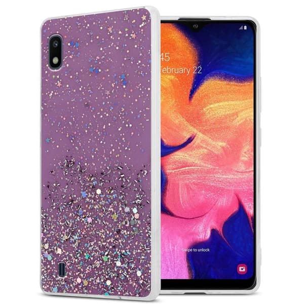 Deksel til Samsung Galaxy A10 / M10 med glitrende glitter