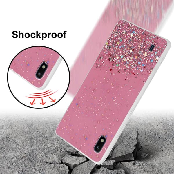 Deksel til Samsung Galaxy A10 / M10 med glitrende glitter