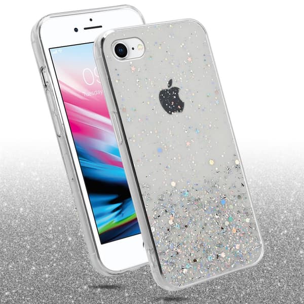 Deksel til iPhone 7 / 7S / 8 / SE 2020 med glitrende glitter