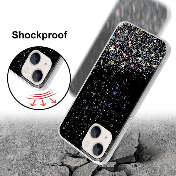 Deksel til iPhone 13 MINI med glitrende glitter
