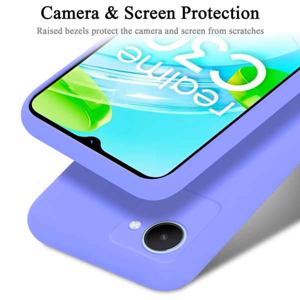 Realme C30 / Narzo 50i PRIME Skal Fodral av flexibelt TPU-silikon Case Cover