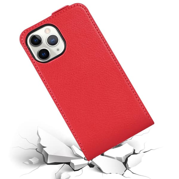 Deksel til iPhone 13 PRO MAX Flip Etui  laget av glatt kunstskinn