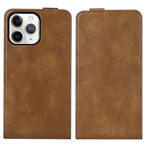 Deksel til iPhone 13 PRO MAX Flip Etui laget av glatt kunstskinn