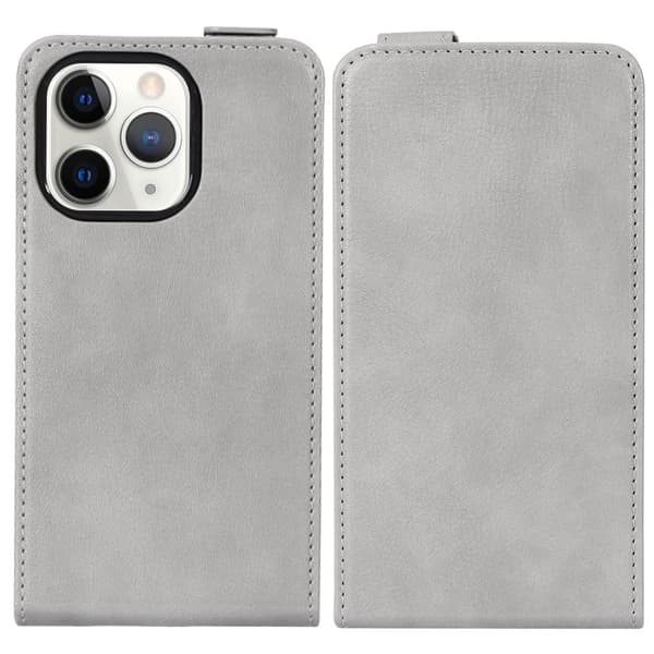 Deksel til iPhone 13 PRO MAX Flip Etui laget av glatt kunstskinn