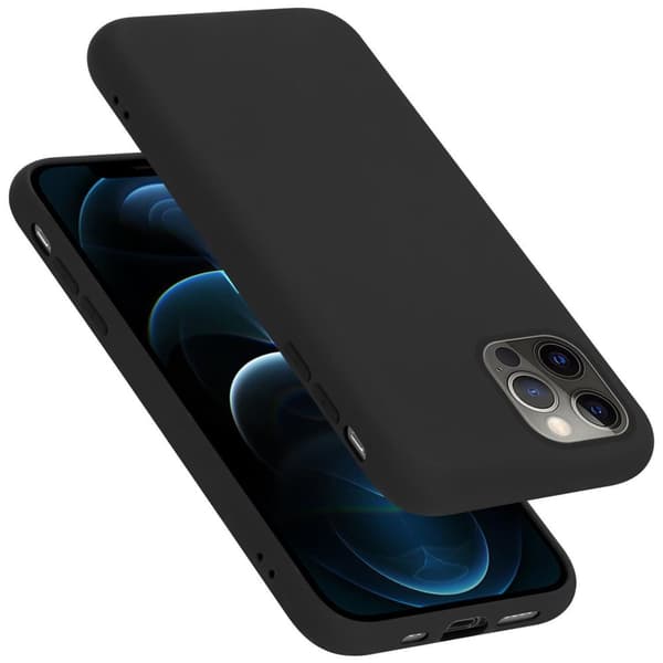 iPhone 13 MINI Suojakotelo Suojakuori valmistettu joustavasta TPU-silikonista LIQUID MUSTA