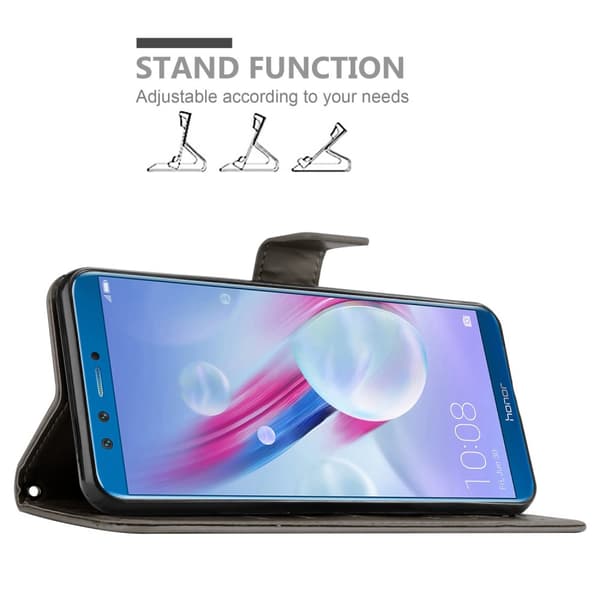 Honor 9X LITE Skal Fodral i blomdesign Mobilskydd Case Cover med magnetisk stängning, ståfunktion och kortplatser