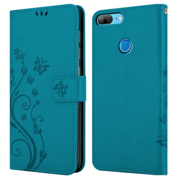 Honor 9X LITE Skal Fodral i blomdesign Mobilskydd Case Cover med magnetisk stängning, ståfunktion och kortplatser