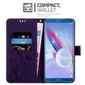 Miniatyrbild 3 av 8: Honor 9X LITE Skal Fodral i blomdesign Mobilskydd Case Cover med magnetisk stängning, ståfunktion och kortplatser