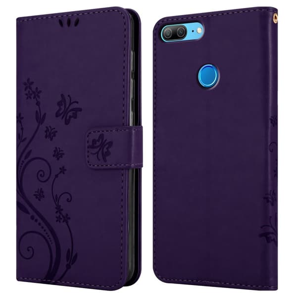 Honor 9X LITE Skal Fodral i blomdesign Mobilskydd Case Cover med magnetisk stängning, ståfunktion och kortplatser