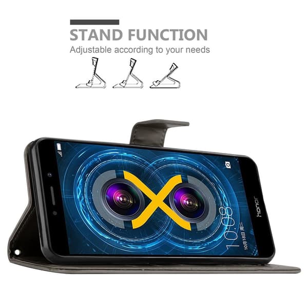 Huawei MATE 9 LITE / GR5 2017 / Honor 6X Suojakotelo Suojakuori Lompakkokotelo Matkapuhelinkotelo Kukat jossa on magneettisuljenta, jalusta-toiminto
