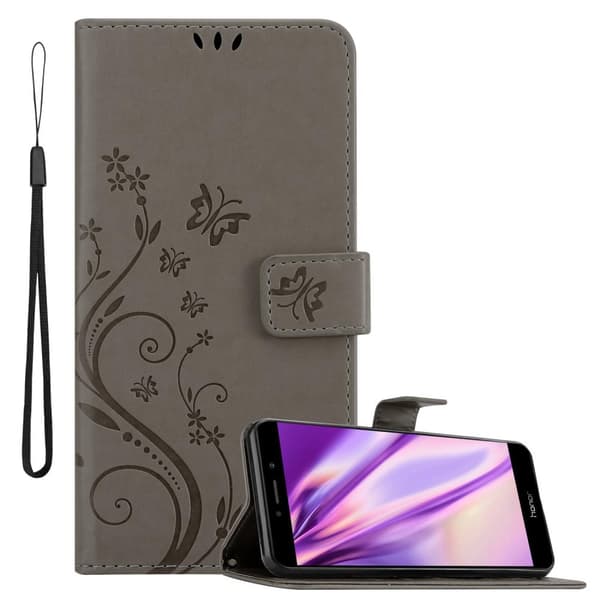 Huawei MATE 9 LITE / GR5 2017 / Honor 6X Suojakotelo Suojakuori Lompakkokotelo Matkapuhelinkotelo Kukat jossa on magneettisuljenta, jalusta-toiminto