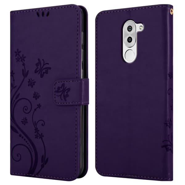 Huawei MATE 9 LITE / GR5 2017 / Honor 6X Pungetui Cover Blomster ()