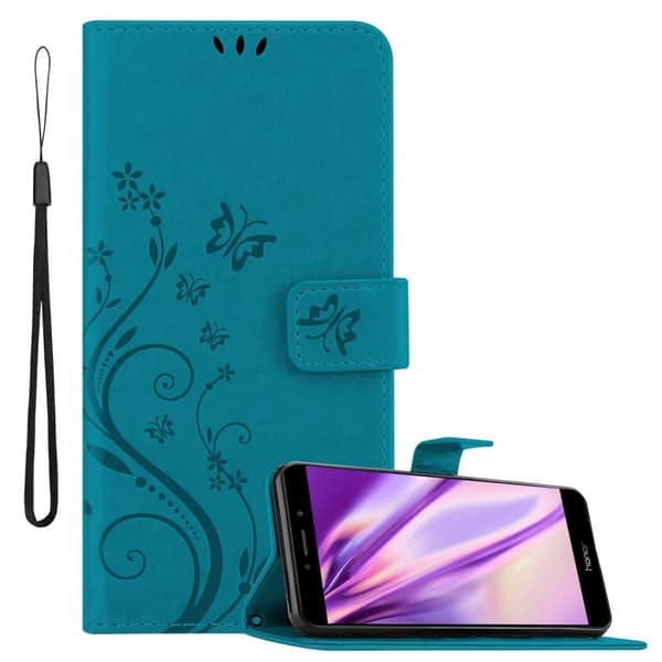 Huawei MATE 9 LITE / GR5 2017 / Honor 6X Suojakotelo Suojakuori Lompakkokotelo Matkapuhelinkotelo Kukat jossa on magneettisuljenta, jalusta-toiminto