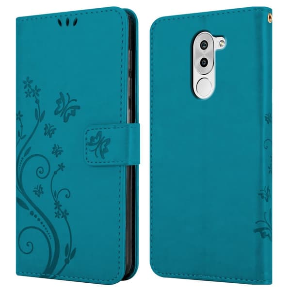Huawei MATE 9 LITE / GR5 2017 / Honor 6X Pungetui Cover Blomster ()