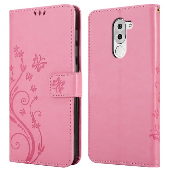 Huawei MATE 9 LITE / GR5 2017 / Honor 6X Pungetui Cover Blomster ()