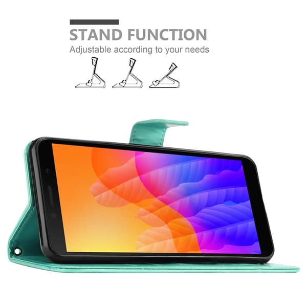 Honor 9S / Huawei Y5P Pungetui Cover Blomster ()