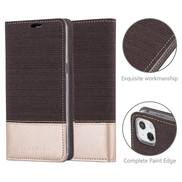 iPhone 13 Skal Plånboksfodral med magnetisk stängning, ståfunktion och kortficka