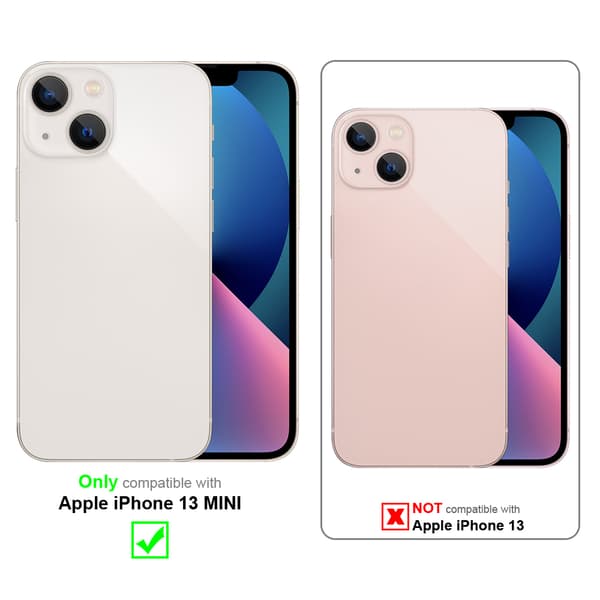 iPhone 13 MINI Skal Plånboksfodral med magnetisk stängning, ståfunktion och kortficka
