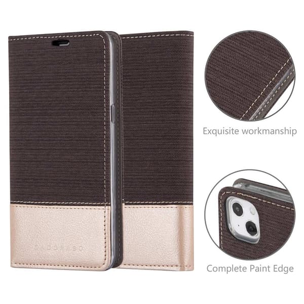 iPhone 13 MINI Skal Plånboksfodral med magnetisk stängning, ståfunktion och kortficka