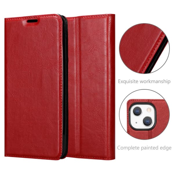 iPhone 13 MINI Fodral Skal Plånboksfodral Case med magnetisk stängning, ståfunktion och kortficka