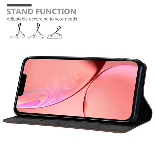 iPhone 13 MINI Fodral Skal Plånboksfodral Case med magnetisk stängning, ståfunktion och kortficka