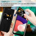 Pikkukuva 6 / 8: Samsung Galaxy A22 5G Suojakotelo Lompakkokotelo Matkapuhelinkotelo Suojakuori jossa on magneettisuljenta, jalusta-toiminto ja korttipaikat