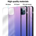 Miniatyrbilde 7 av 7: Deksel til iPhone 13 MINI Silikondeksel av TPU-silikon og bakside av herdet glass