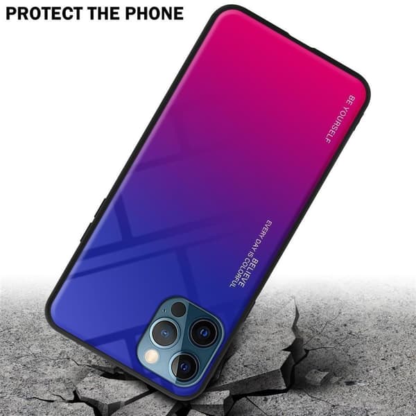 Deksel til iPhone 13 MINI Silikondeksel av TPU-silikon og bakside av herdet glass