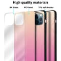 Miniatyrbilde 7 av 7: Deksel til iPhone 13 MINI Silikondeksel av TPU-silikon og bakside av herdet glass