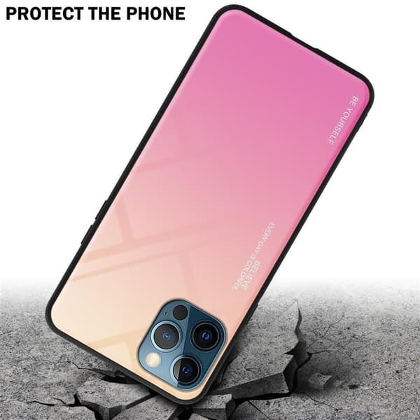 Deksel til iPhone 13 MINI Silikondeksel av TPU-silikon og bakside av herdet glass