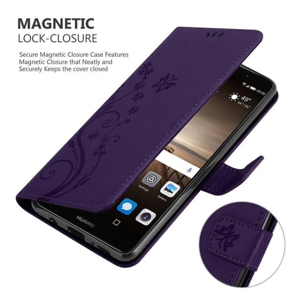 Huawei MATE 9 Pungetui Cover Blomster ()