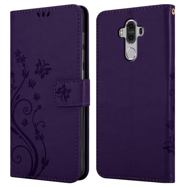 Huawei MATE 9 Pungetui Cover Blomster ()