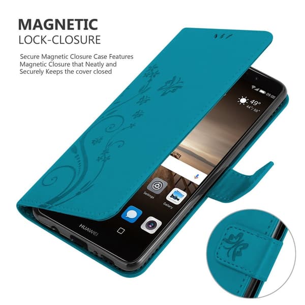 Huawei MATE 9 Pungetui Cover Blomster ()