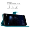 Miniatyrbild 4 av 8: Huawei P10 PLUS Skal Fodral i blomdesign Mobilskydd Case Cover med magnetisk stängning, ståfunktion och kortplatser