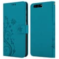 Miniatyrbild 8 av 8: Huawei P10 PLUS Skal Fodral i blomdesign Mobilskydd Case Cover med magnetisk stängning, ståfunktion och kortplatser
