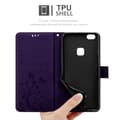 Miniatyrbild 6 av 8: Huawei P10 LITE Skal Fodral i blomdesign Mobilskydd Case Cover med magnetisk stängning, ståfunktion och kortplatser