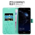 Miniatyrbild 3 av 8: Huawei P10 LITE Skal Fodral i blomdesign Mobilskydd Case Cover med magnetisk stängning, ståfunktion och kortplatser