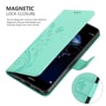 Miniatyrbild 5 av 8: Huawei P10 LITE Skal Fodral i blomdesign Mobilskydd Case Cover med magnetisk stängning, ståfunktion och kortplatser