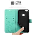 Miniatyrbild 6 av 8: Huawei P10 LITE Skal Fodral i blomdesign Mobilskydd Case Cover med magnetisk stängning, ståfunktion och kortplatser