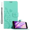 Miniatyrbild 1 av 8: Huawei P10 LITE Skal Fodral i blomdesign Mobilskydd Case Cover med magnetisk stängning, ståfunktion och kortplatser