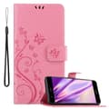 Miniatyrbild 1 av 8: Huawei P10 LITE Skal Fodral i blomdesign Mobilskydd Case Cover med magnetisk stängning, ståfunktion och kortplatser