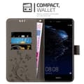 Miniatyrbild 3 av 8: Huawei P10 LITE Skal Fodral i blomdesign Mobilskydd Case Cover med magnetisk stängning, ståfunktion och kortplatser