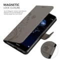 Miniatyrbild 5 av 8: Huawei P10 LITE Skal Fodral i blomdesign Mobilskydd Case Cover med magnetisk stängning, ståfunktion och kortplatser