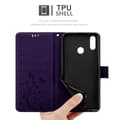 Pikkukuva 6 / 8: Huawei P20 LITE 2018 / NOVA 3E Suojakotelo Suojakuori Lompakkokotelo Matkapuhelinkotelo Kukat jossa on magneettisuljenta, jalusta-toiminto ja